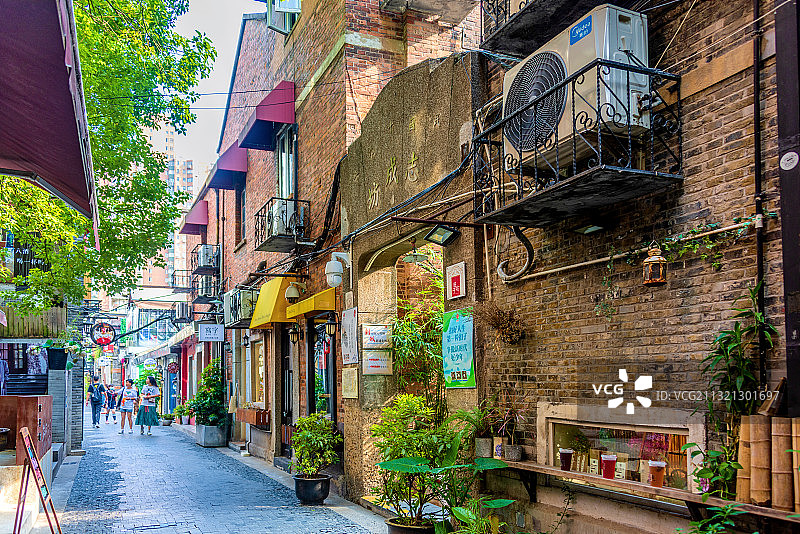 中国上海田子坊商业街区图片素材