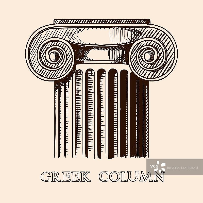 古希腊柱图片素材