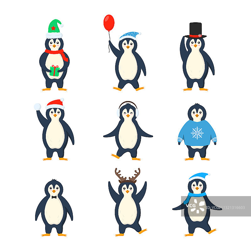 企鹅合集图片素材