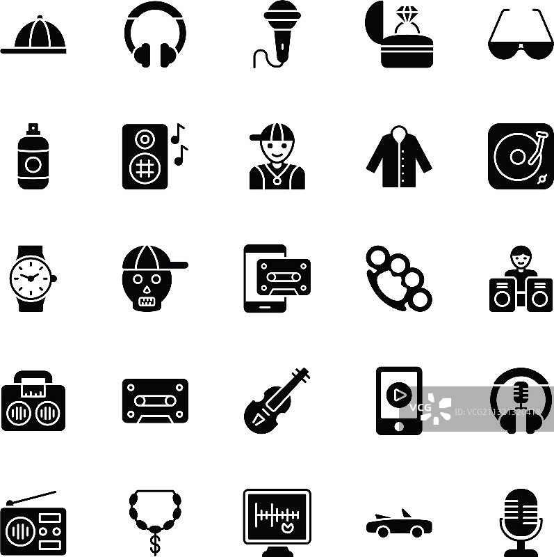 嘻哈图标包图片素材