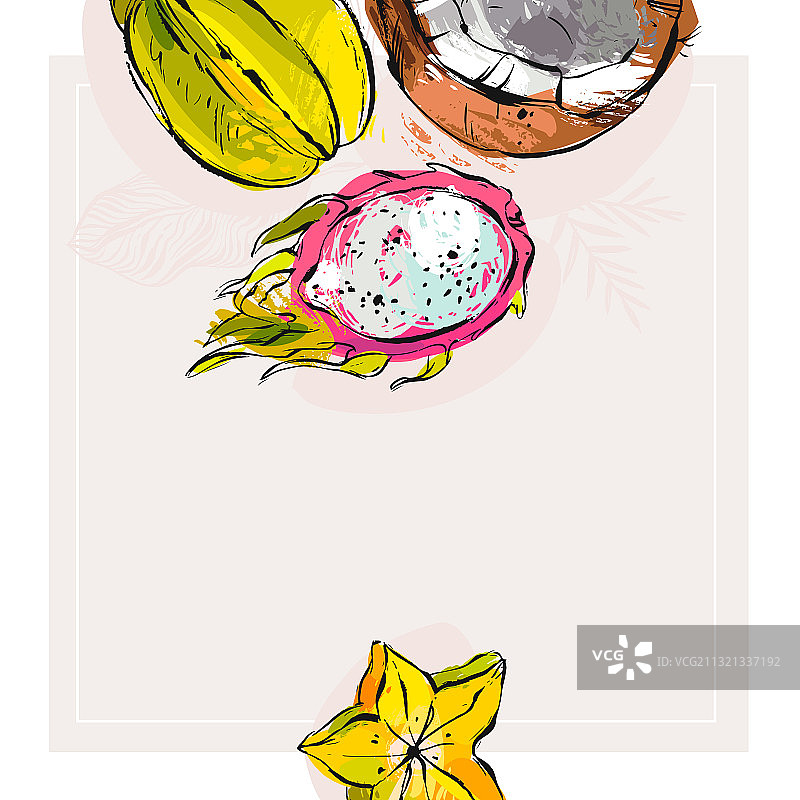 手绘抽象股票平面图形图片素材