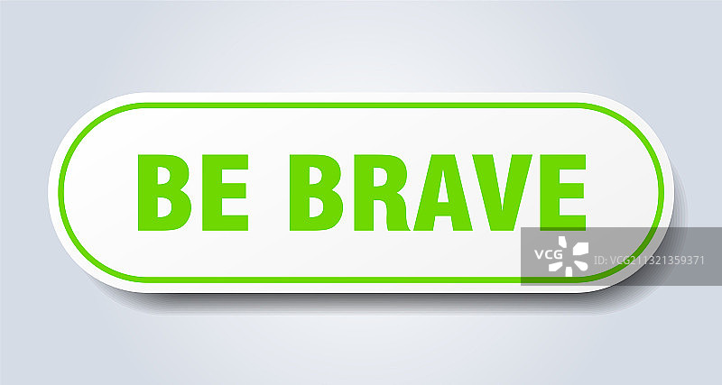 勇敢标志圆形隔离按钮白色图片素材