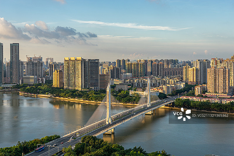 中国广州海印桥建筑景观图片素材