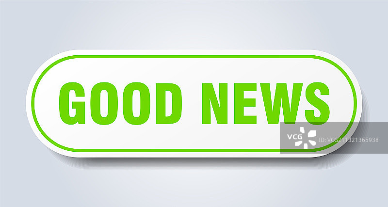 好消息标志圆形隔离按钮白色图片素材