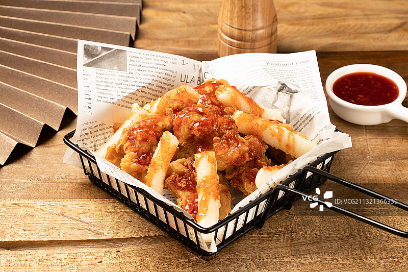 韩国年糕炸鸡图片素材