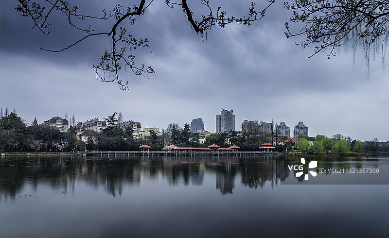 南京月牙湖风光图片素材