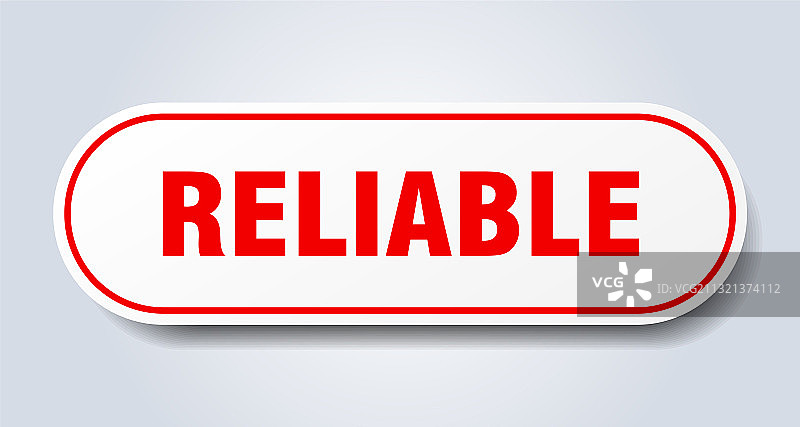 可靠的圆形孤立按钮图片素材