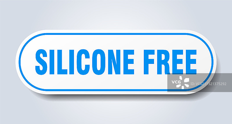 无硅油标志圆形按钮图片素材