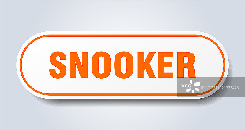 斯诺克标志圆形隔离按钮白色贴纸图片素材