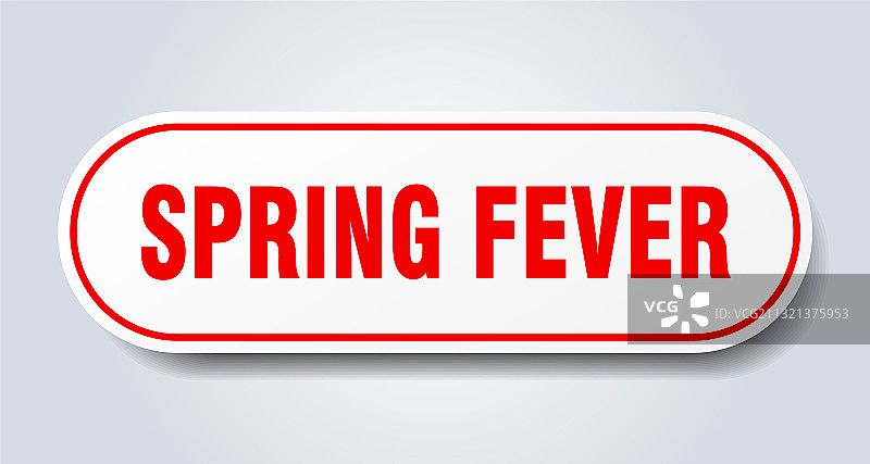 春季热标志圆形隔离按钮白色图片素材