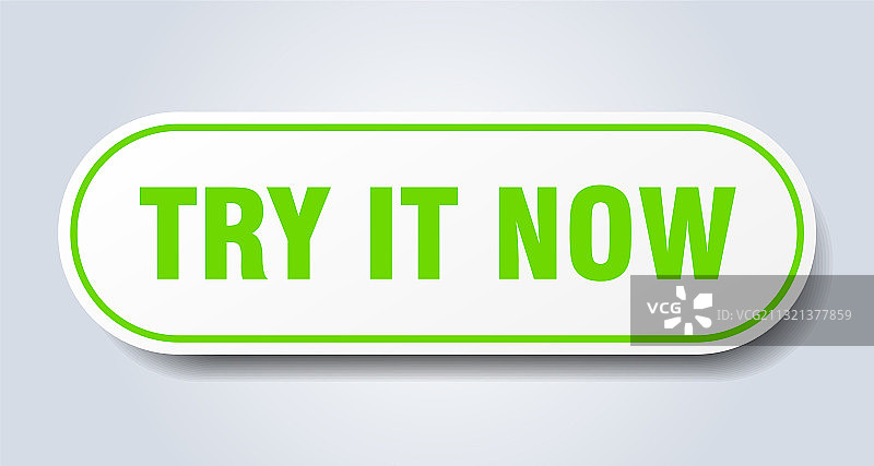 白色圆形独立立即试用标志图片素材