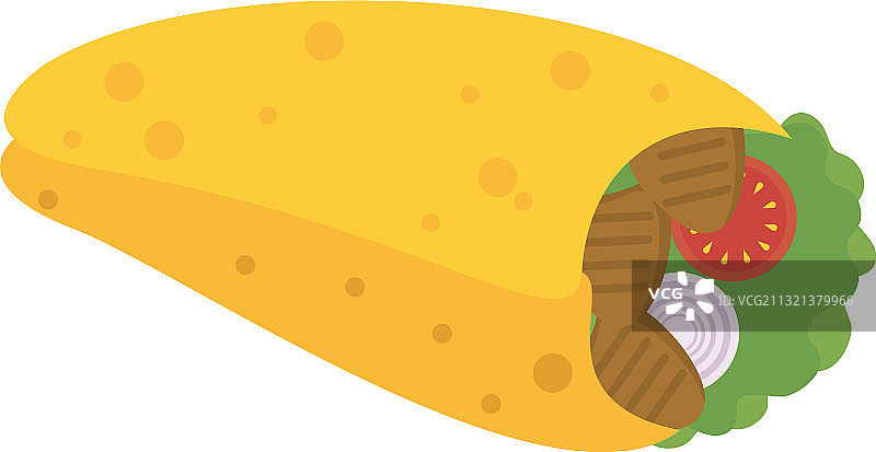 美味的墨西哥卷饼图标图片素材