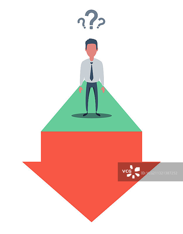 商人在图表上上下波动图片素材