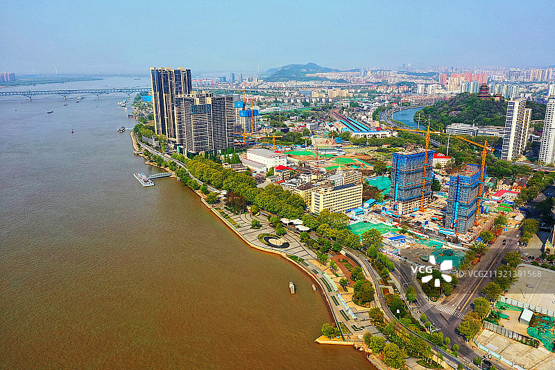 建设中的南京鼓楼滨江商务区图片素材