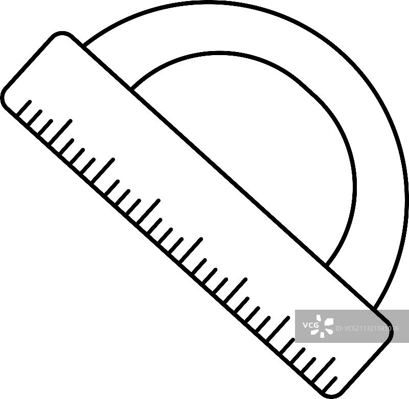 角度尺学习用品图标图片素材