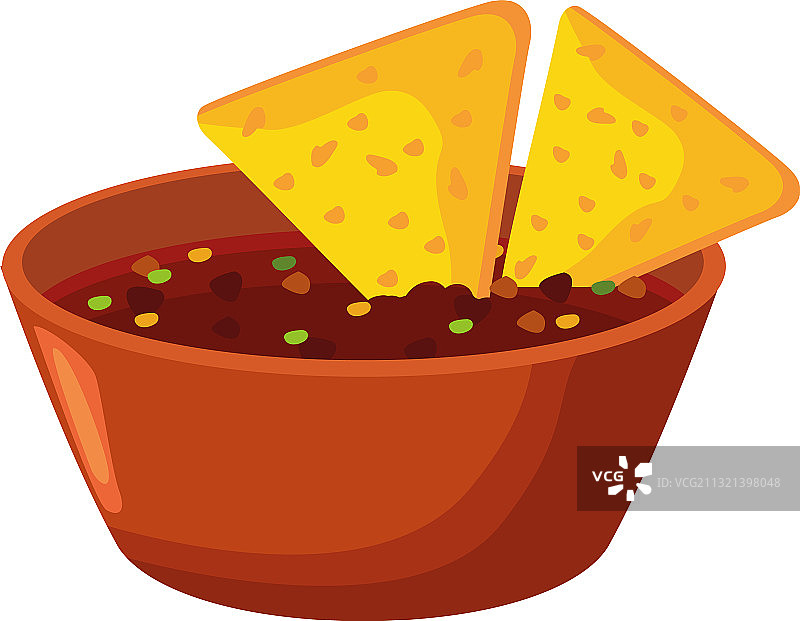 墨西哥玉米片和炸豆美味食品图片素材