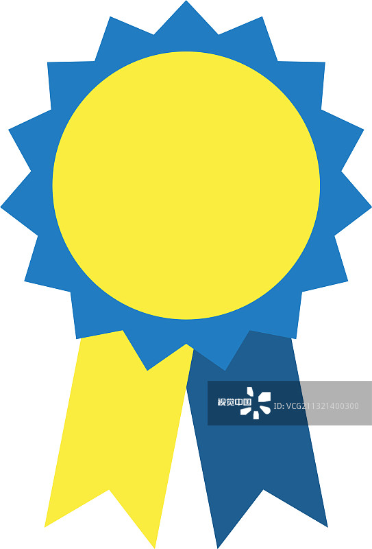 扁平风格的奖 ribbon 图标图片素材