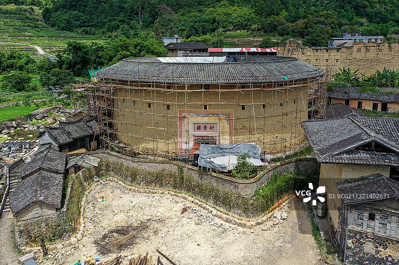 衍香楼 龙岩 世界文化遗产福建土楼之衍香楼、振福楼图片素材