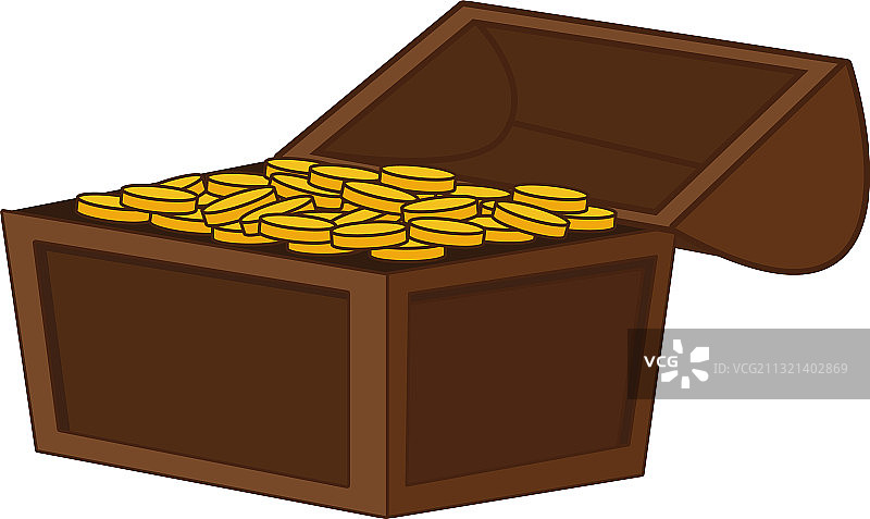 金色宝箱金币图标图片素材