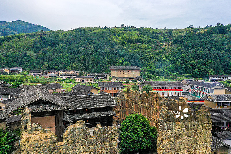 世界文化遗产福建土楼之云水谣图片素材