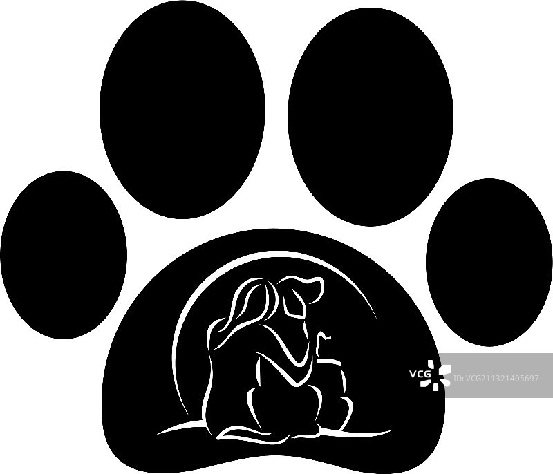 猫和狗标志图片素材