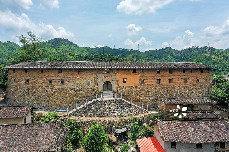 福建华安上坪土楼图片素材