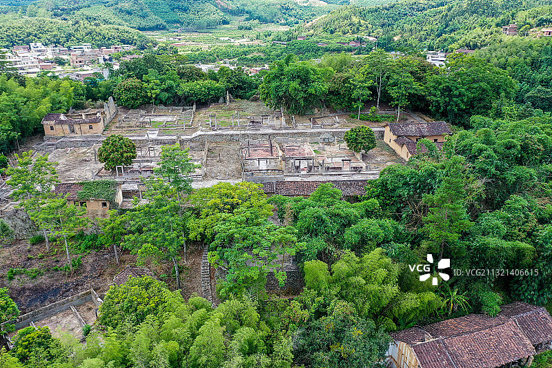 福建华安上坪土楼图片素材