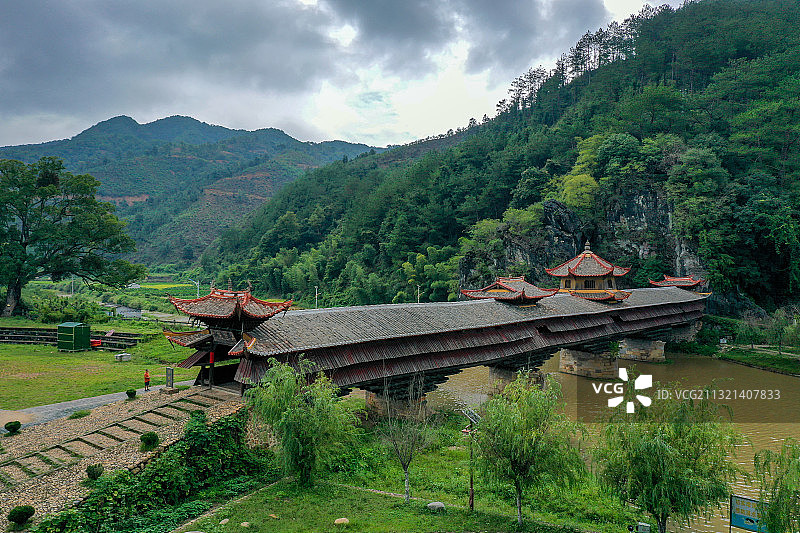 福建古廊桥图片素材