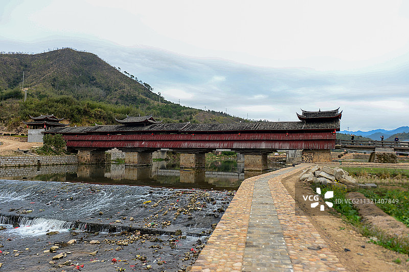 福建古廊桥图片素材