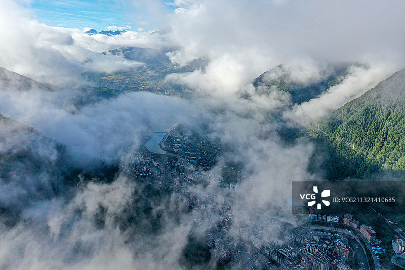 九龙县城图片素材