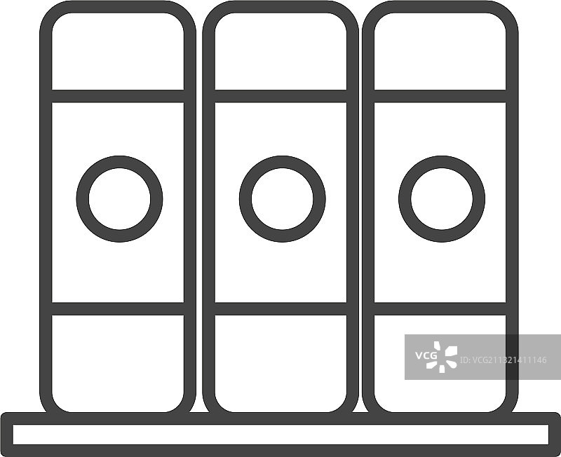 办公学习文具燕尾夹线条图标图片素材