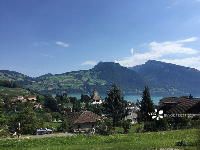 瑞士小镇图片素材