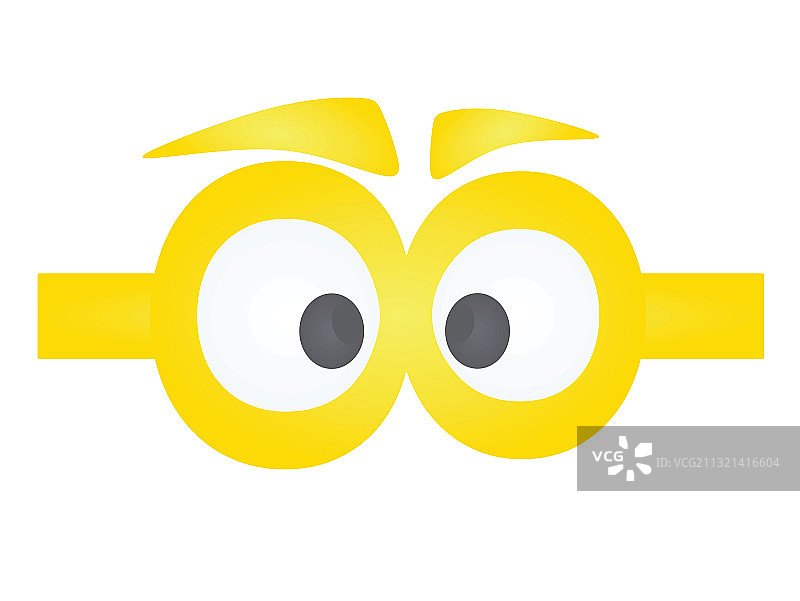 有趣的黄色眼罩图片素材