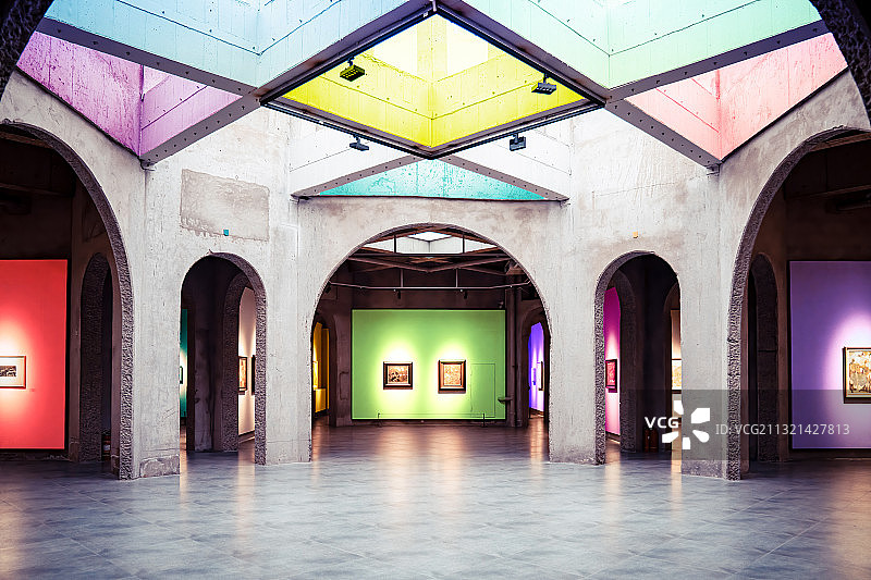 缤纷油画院图片素材