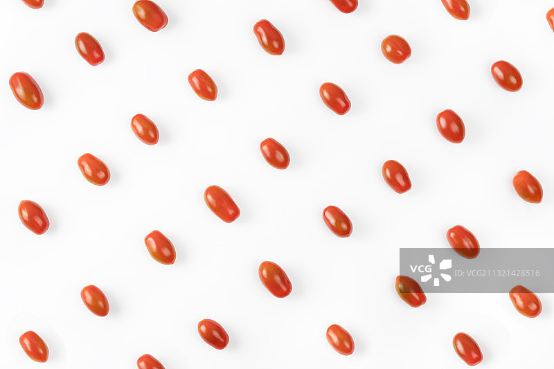 白色背景上的红甜椒俯视图图片素材