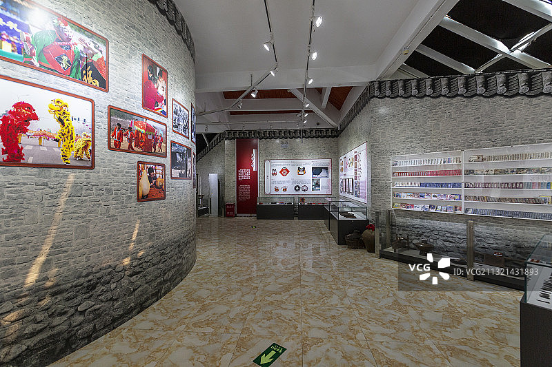 北京市平谷区上宅文化陈列馆展厅内景图片素材