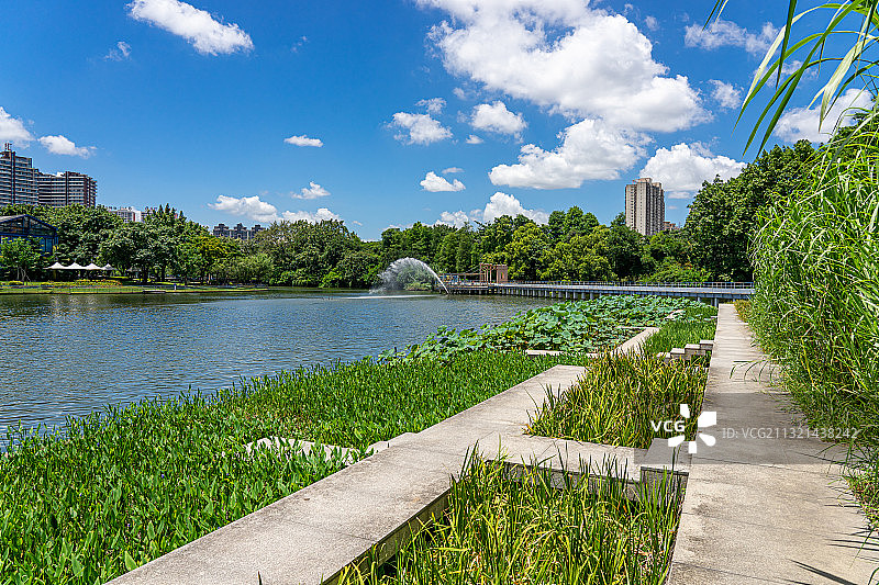 中国广东省中山市岐江公园城市风光图片素材