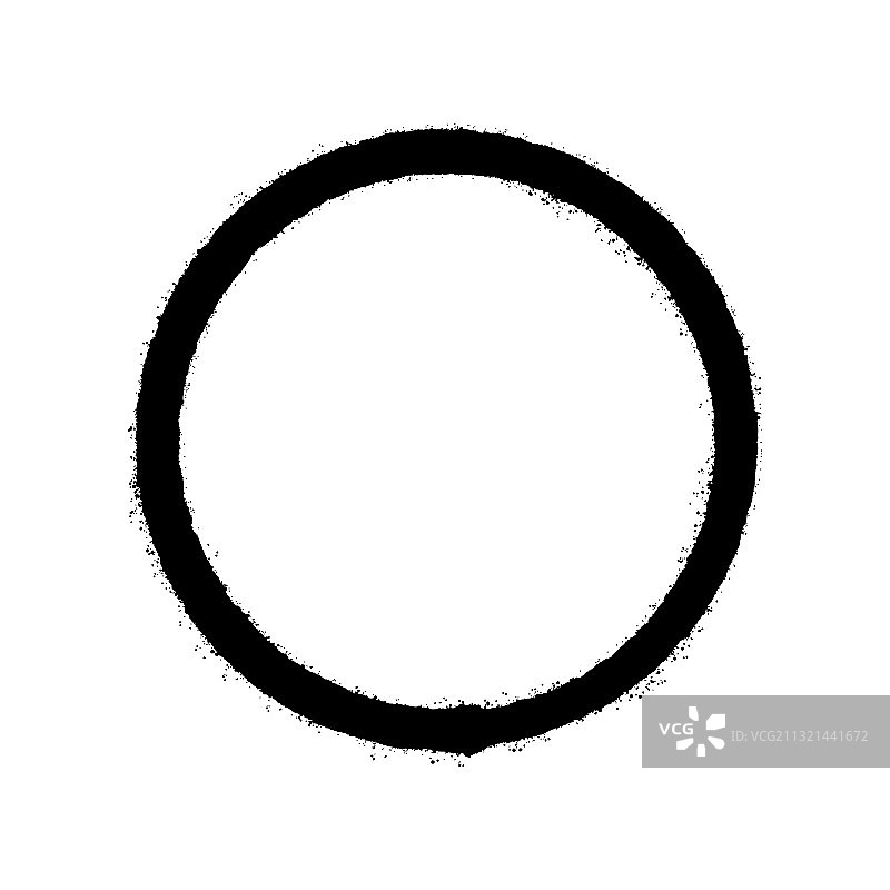 白色背景上的圆形涂鸦图片素材