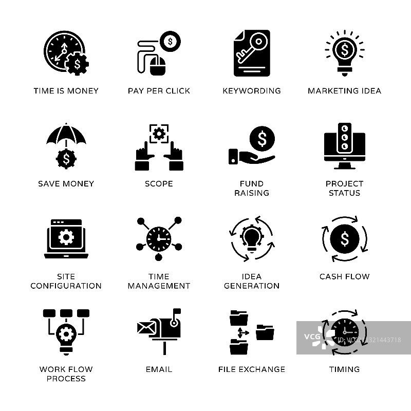 时钟时间定时器文件交换数据数据库图片素材