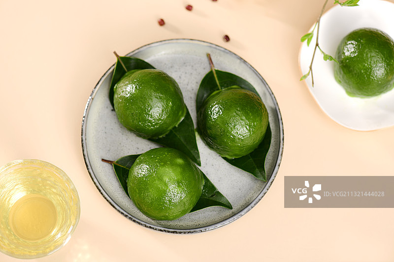 红豆青团图片素材