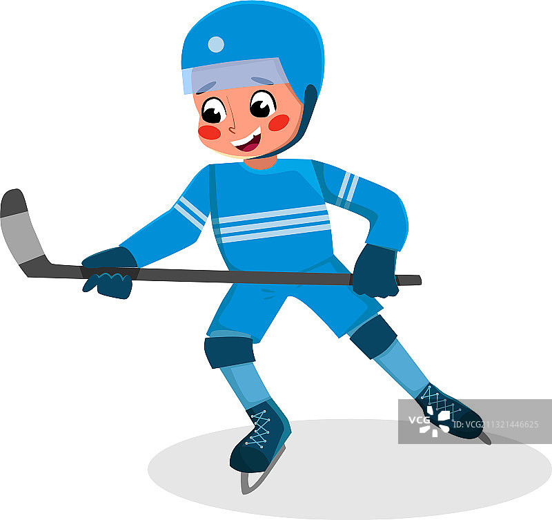 练习运动游戏的孩子打曲棍球图片素材