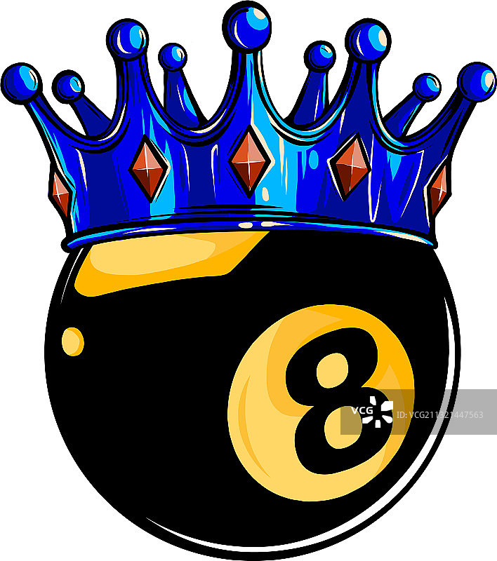 台球斯诺克 - 8号球图片素材