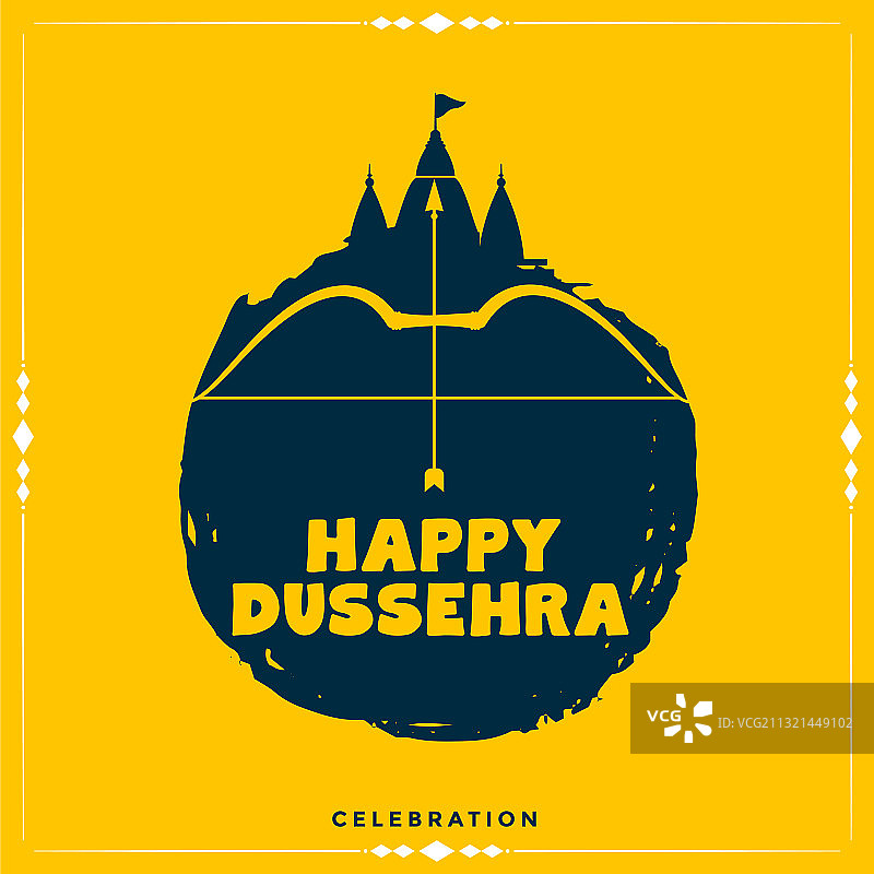 快乐十胜节扁平风格卡片图片素材