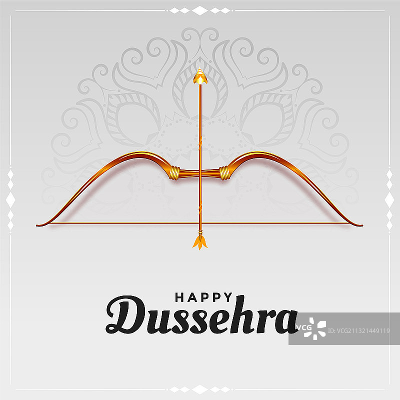 快乐的十胜节弓箭卡片设计图片素材