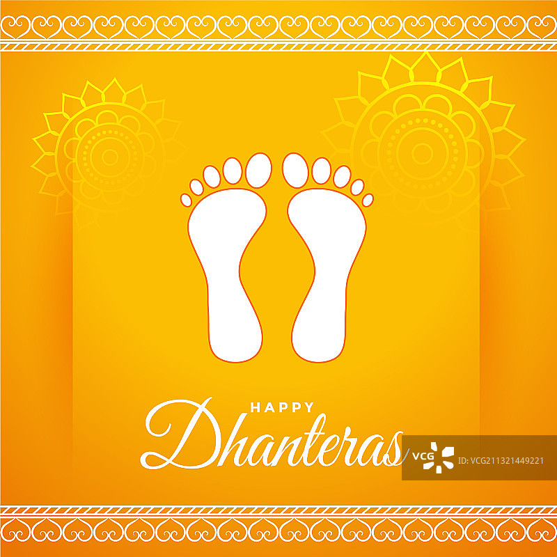 金色排灯节节日卡片图片素材