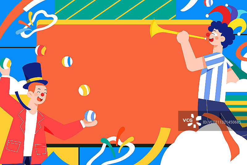 卡通愚人节四月电商促销优惠购物节活动送礼祝福商务招商矢量插画图片素材