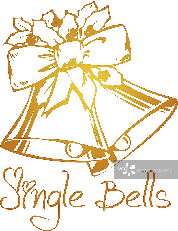 圣诞铃铛印刷设计图片素材