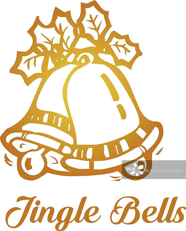 圣诞铃铛印刷设计图片素材