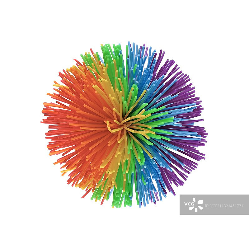 德国：白色背景上的彩色美甲特写图片素材