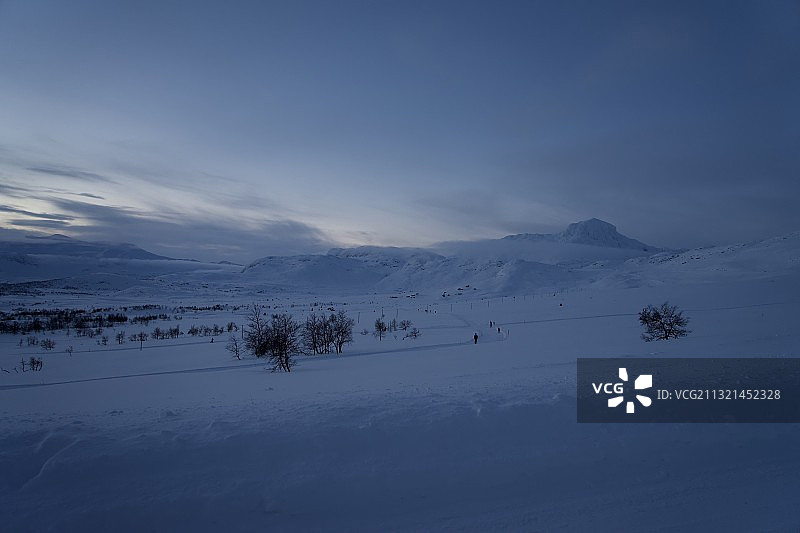挪威雪景风光图片素材
